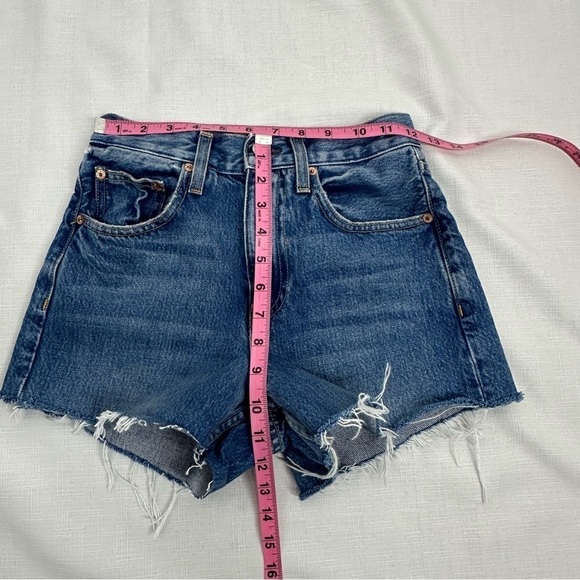 TRAVE size 23 High Waist Cut Off Jean Shorts - Picture 10 of 11